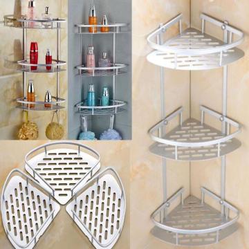 Double/three Layer Triangle Bathroom Shelf Shower Shelves Alloy Storage Soap Shampoo Aluminum Rack Holder Organizer