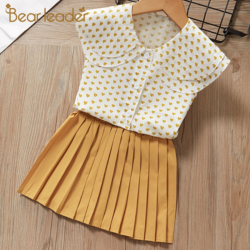 Bear Leader Kids Girl Clothing Sets New Summer Girls Children Suits Polka Dot Fashion Outfits Casual Outerwear Clothes for 3 7Y