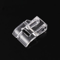 1Pcs Inlaid Short Satin Pattern DIY Sewing Walking Foot for Sewing Machines New Clear Plastic Household Sewing Machine Foot