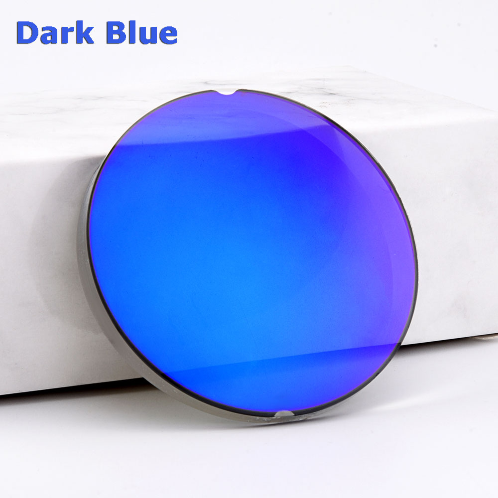 1.499 CR-39 Standard Index Resin Mirror Colourful Coating Polarized Myopia Sunglasses Prescription Optical Lenses