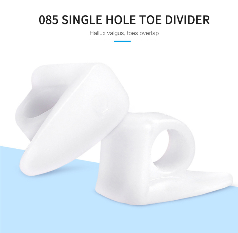 2Pcs Big Toe Separator Bone Corrector Foot Fingers Protector Straightener Silicone Bunion Adjuster Feet Massager Pedicure Tool