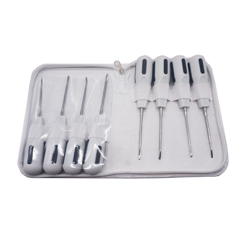 Factory price 8pc curved root elevator dentistry dentist dental instrument teeth whitening equipment dentist stainless steel