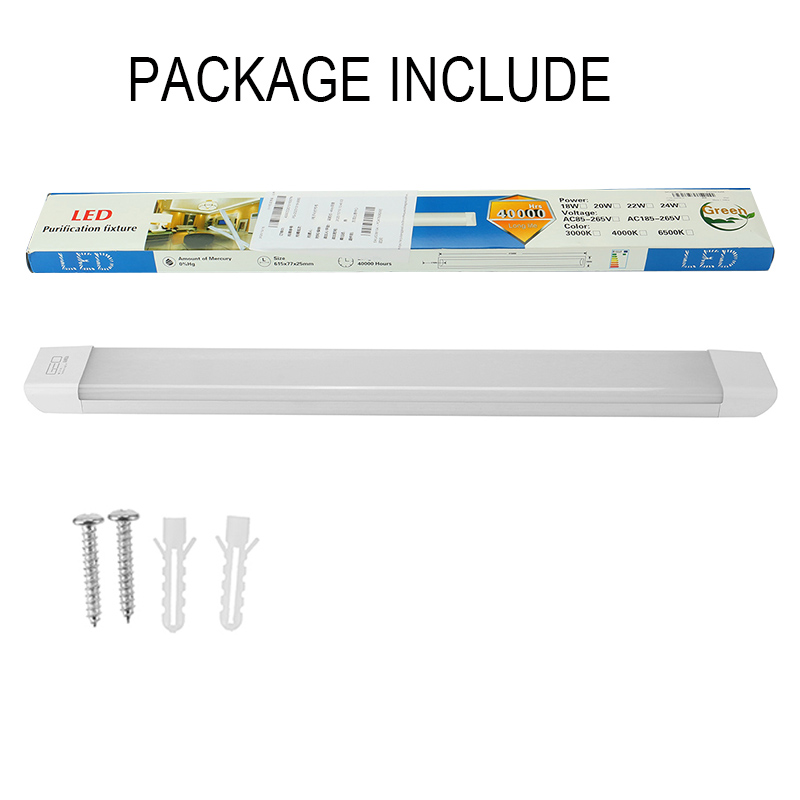 Highlight LED Bar Lights LED Strip Light Tube 60cm 28W 2835 140 LED Lamp 6500K 100-265V for Home Office Garage Workshop