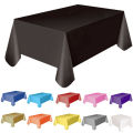 Large Plastic Rectangle Solid Dining Table Cover Disposable Table Cloth Wedding Party Tablecloth Waterproof Oil Proof Tapete