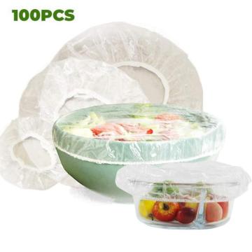 100pcs Reusable Bowl Covers with Elastic Non-toxic Food Cover Fruit Bowls Cover Keeping Fresh Kitchen Food Storage Bags