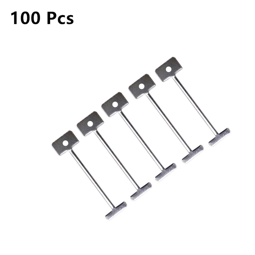 100 Pcs Replacement Steel Needles for Flooring Wall Tile Leveling System Leveler Replaceable Pin Tiling Construction Tools 1.5mm