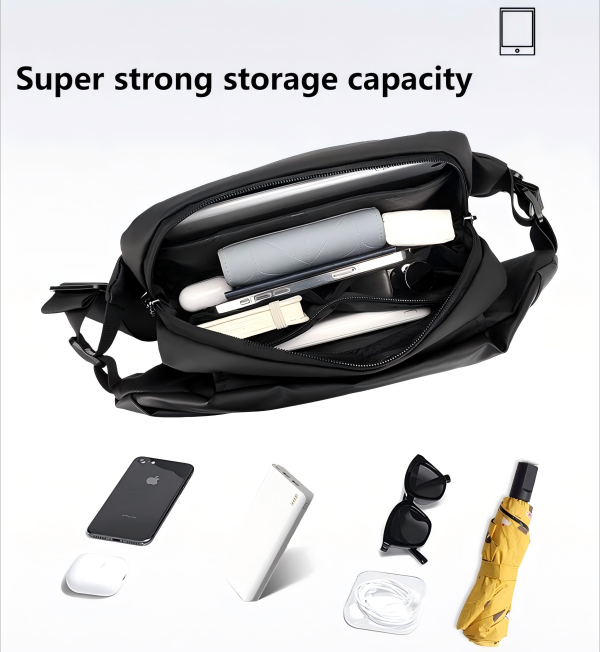 Men's waterproof crossbody single-shoulder strap