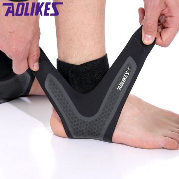 AOLIKES 1PC Outdoor Sports Fitness Feet Wrap Protect Bandage Ankle Support Protect Basketball Football Elastic Ankle Brace Band