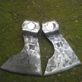 Hand Forged Fire Warden Pickaxe Hatchet axe head