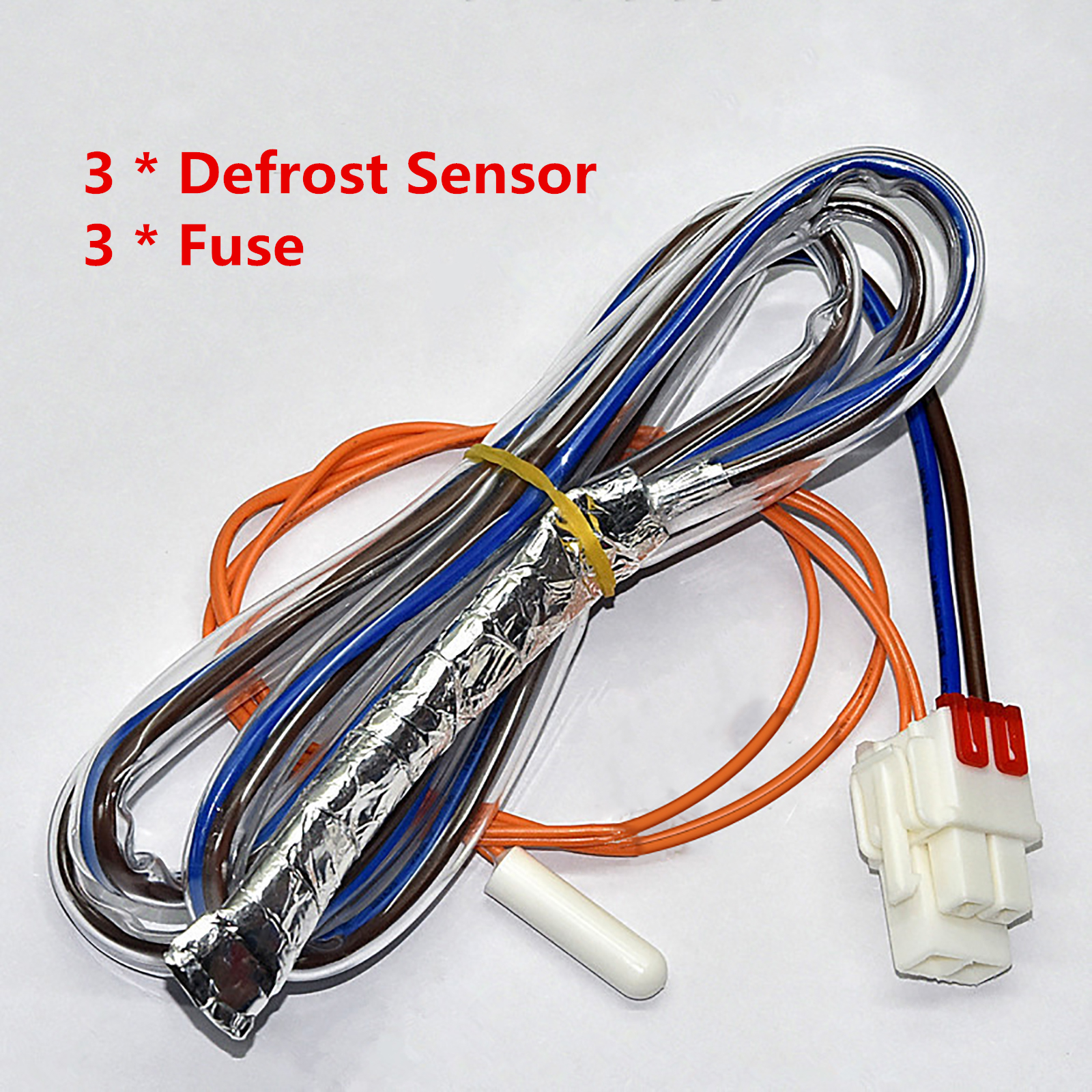 3pcs 10K Refrigerator Defrost Sensor + 3pcs Fuse for LG AP4438477 PS3529340 6615JB2005H Refrigerator Parts