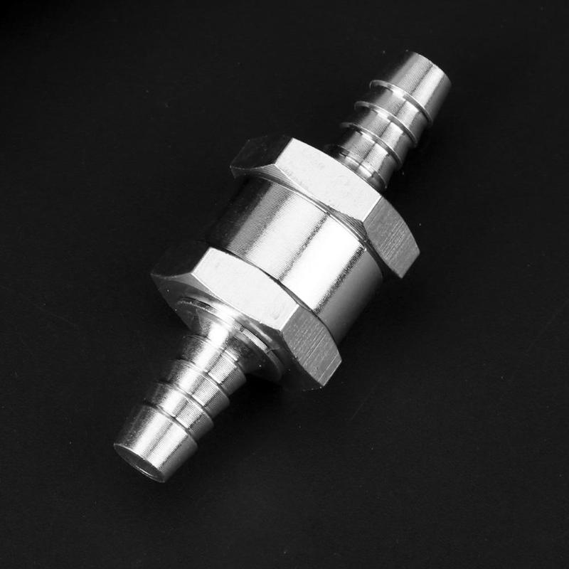 6/8/10/12mm Aluminum Auto Car Fuel Non Return Check Valve One Way Petrol Diesel For Car Ship Motorcycle Fuel Systems