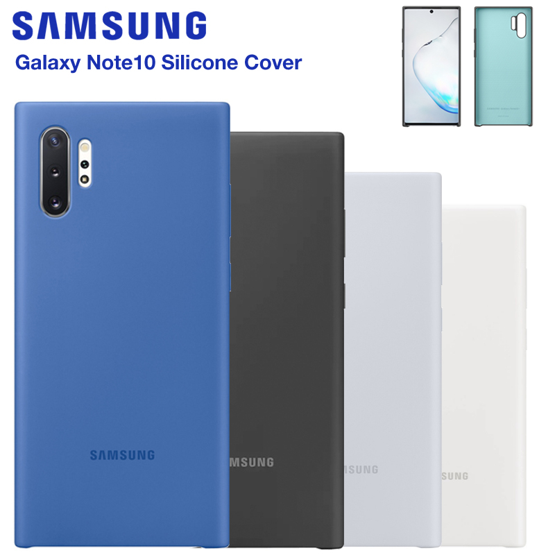 Original Samsung Official Silicone Case Protection Cover For Galaxy Note10 Plus Note 10 X Fashion Cases Mobile Phone Housings