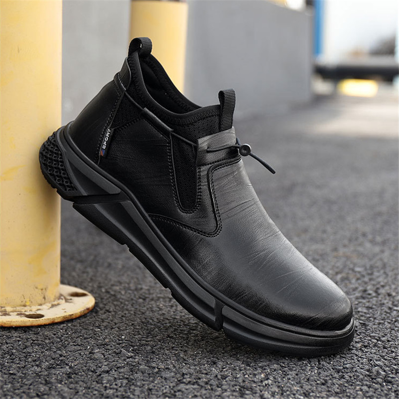 Fashion Construction Work Safety Shoes Men Boots Waterproof Non-slip Wear-resistant Outdoor Tactical Indestructible Shoes