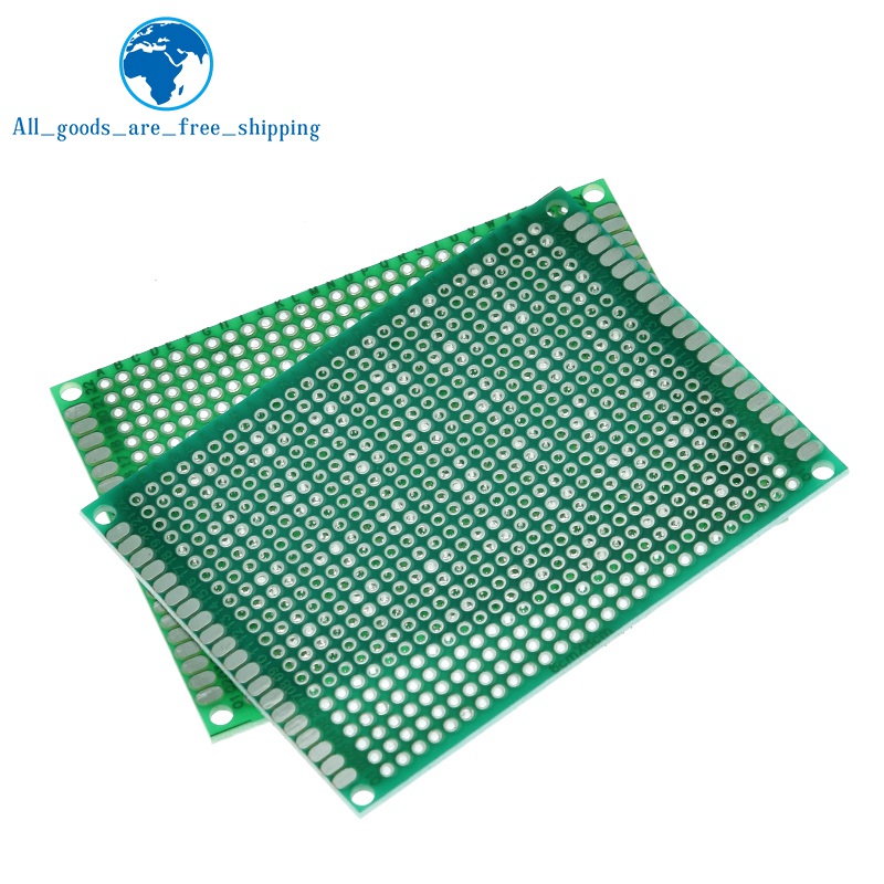 5PCS 6*8 6X8cm Double Side Prototype pcb Breadboard Universal Printed Circuit Board for Arduino 1.6mm 2.54mm Glass Fiber