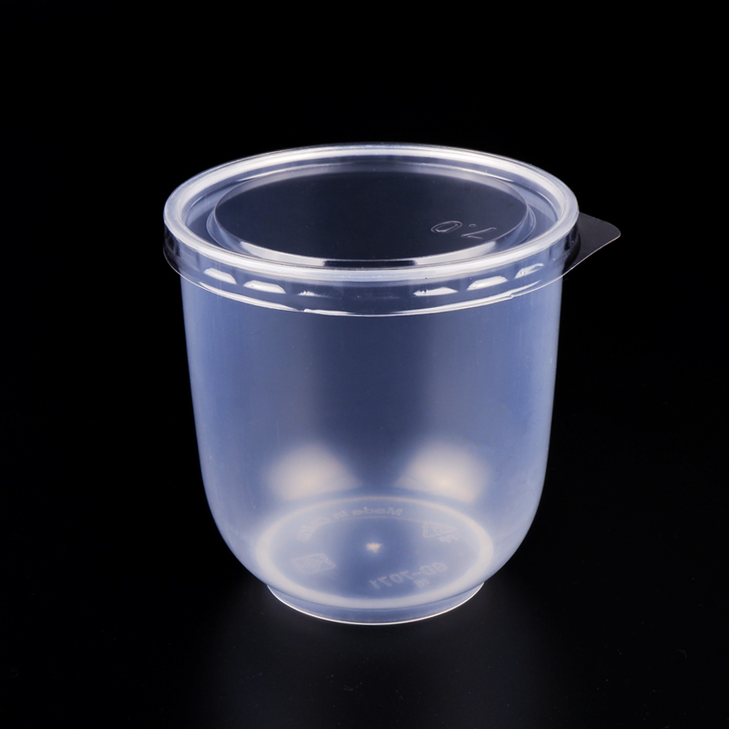 High temperature resistant and roasting baking disposable pudding cup 180ml transparent jelly yogurt plastic cup with lid