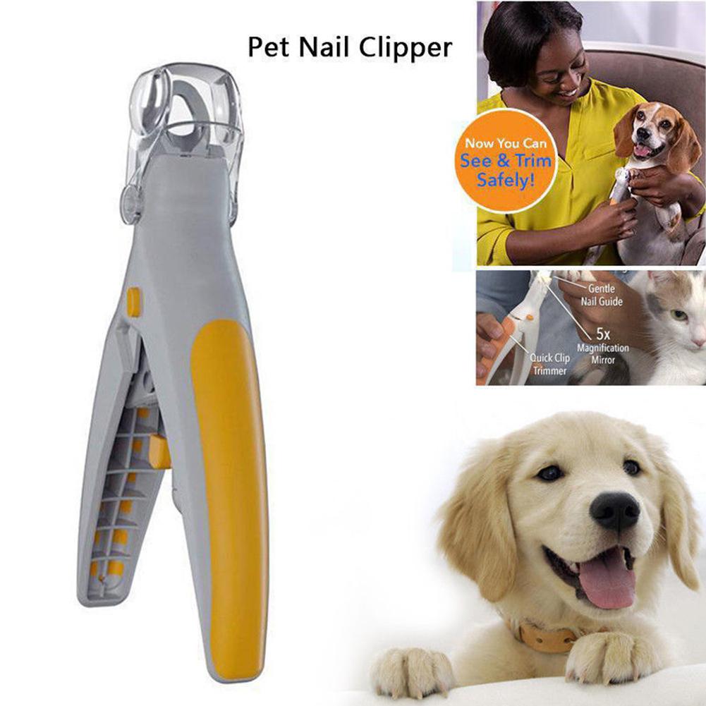 Professionals Pet Dog Cat Nail Clippers Trimmer With Led Light Grooming Electric Grinders Scissors Toe Claw Nail Pet Products