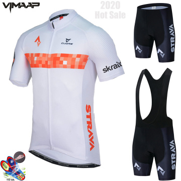 STRAVA Cycling Sets Bike uniform Summer Cycling Jersey Set Road Bicycle Jerseys MTB Bicycle Wear Breathable Cycling Clothing