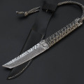 OWL OD180 TACTICAL GEAR ARMY HUNTING SURVIVAL Knives Rambo Knife Sword Camping EDC Tools Combat Damascus Fixed Blade Tanto Dagge