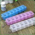 1PC Medicine Pill Box 7 Grids 7 Days Weekly Translucent Box Holder Storage Organizer Container Case Pill Splitters Home Travel