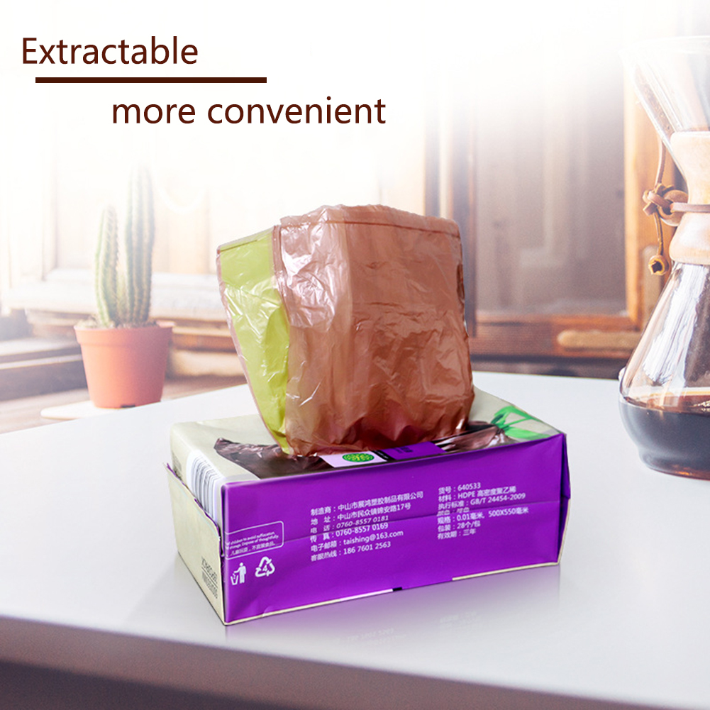 Home Kitchen Dustbin Bin Drawstring Solid Eco-friendly Bag Biodegradable Garbage Trash Bag Environmentally Degradable Portable