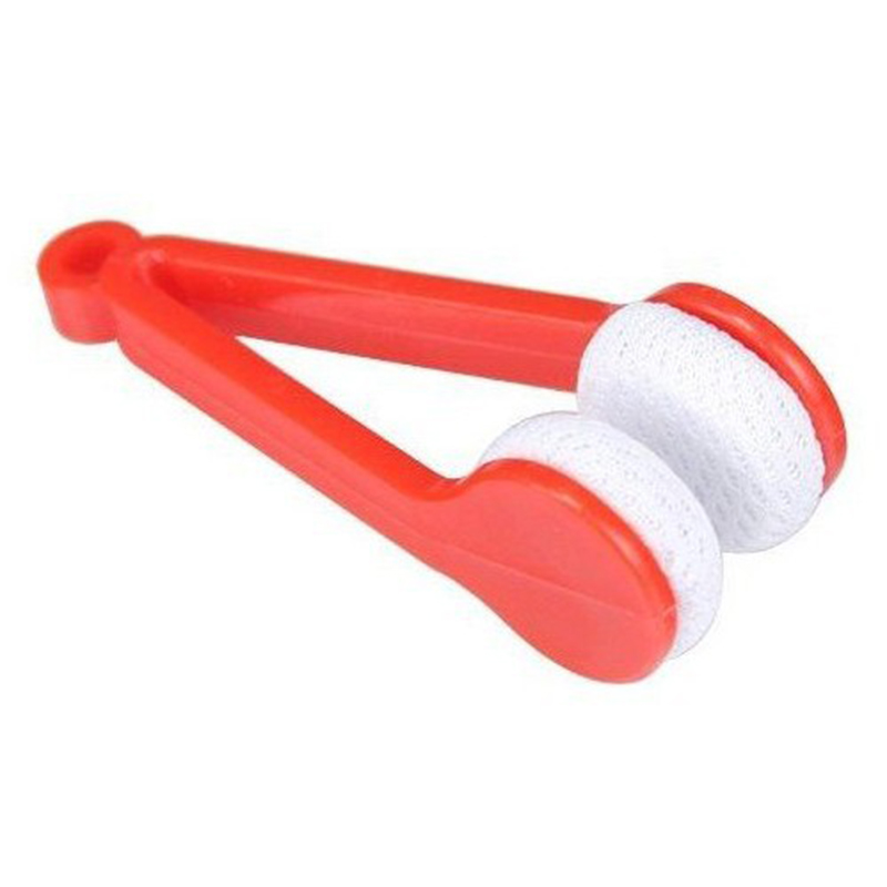 1pc Mini Microfiber Cleaner Soft Brush Cleaning Tool For Sun Glasses Eyeglass Cleaning Clip Eyewear Brush Durable Portable