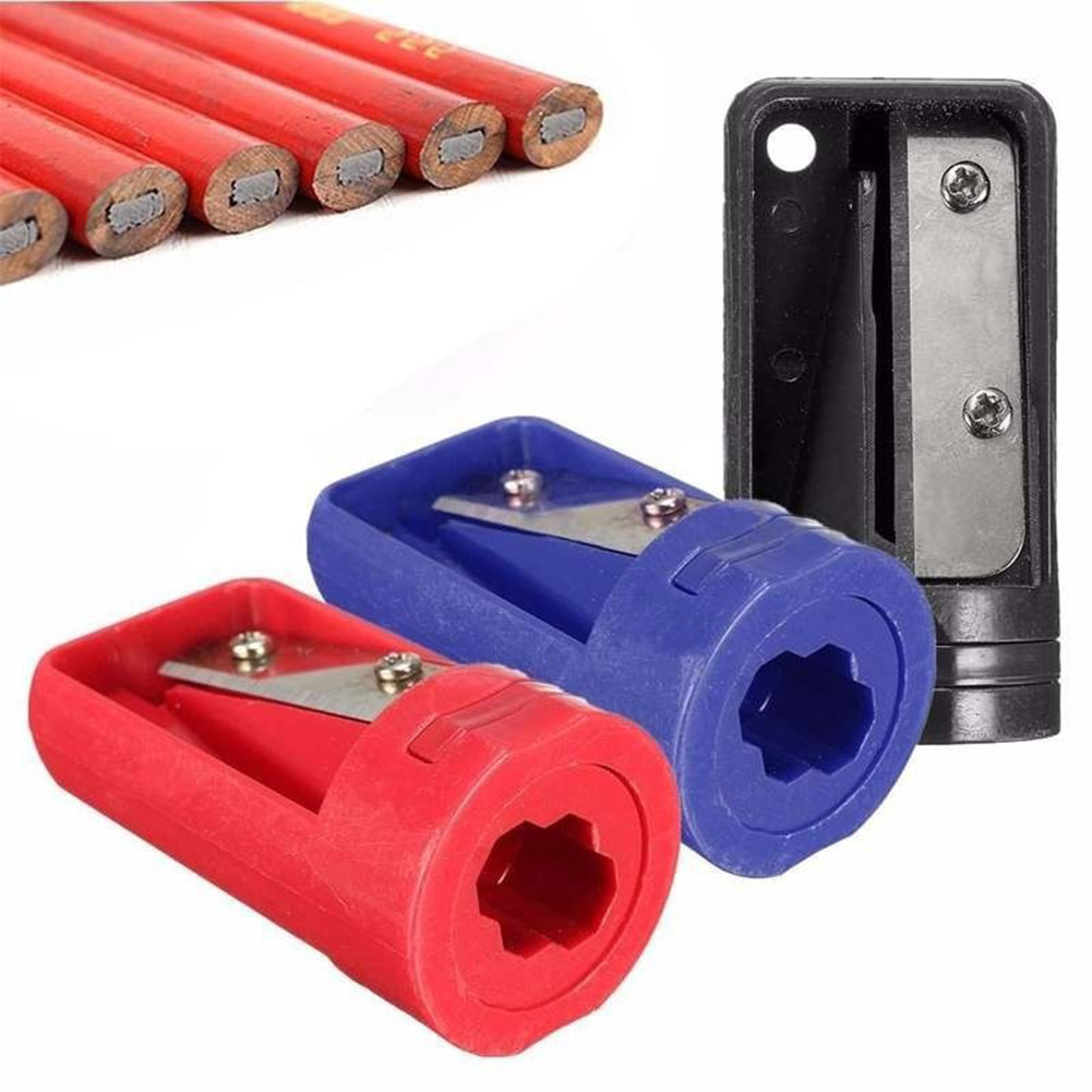 Hot Sale 4 Colors 1PCS Octagon carpentry pen special pencil sharpener