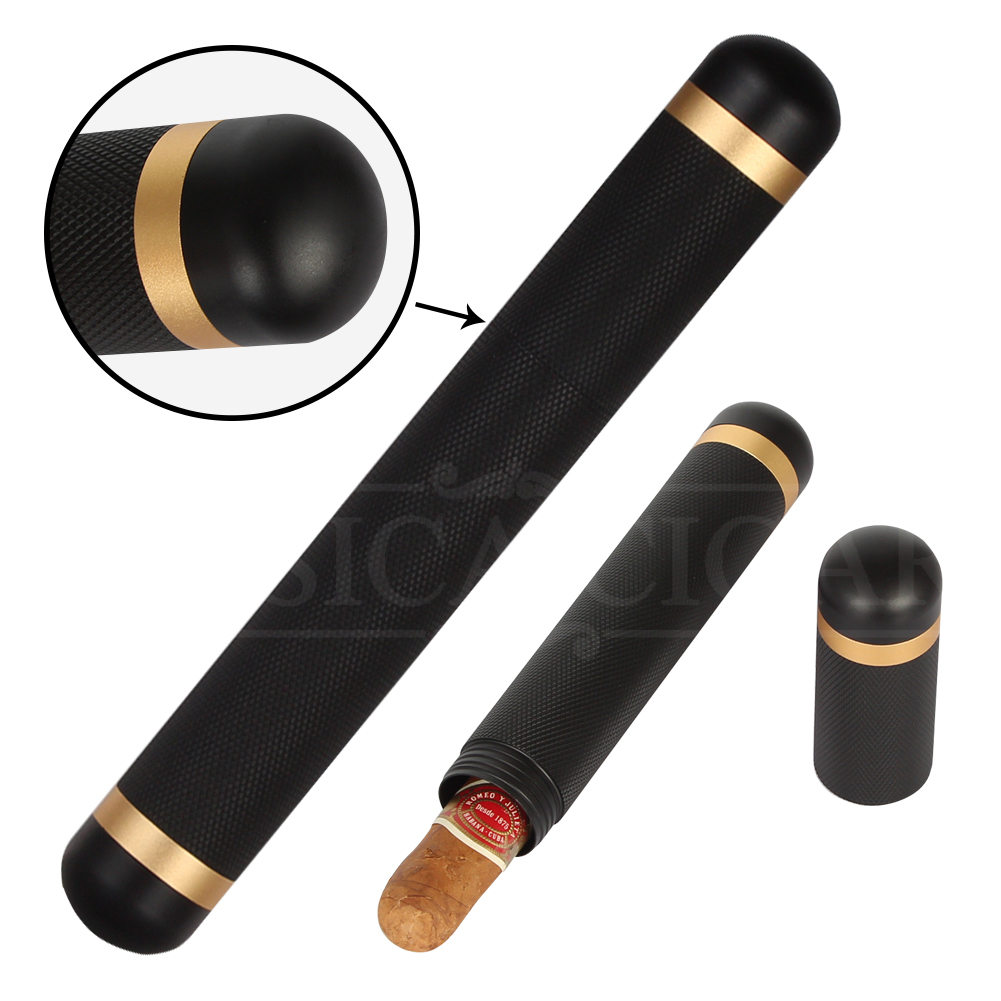 GALINER Pocket Cigar Tube CaAluminum Mini Cigars Humidor Box Portable Outdoor Travel Single Cigar Tube Holder Gadget