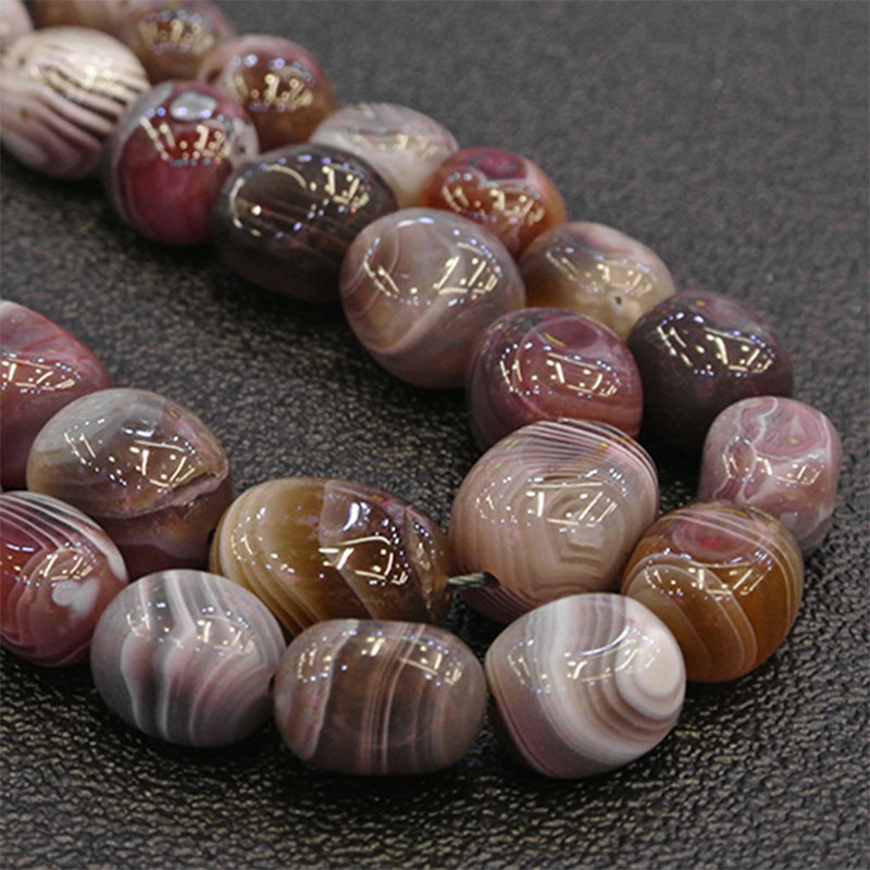 Natural Botswana Agates Beads 15'' Freefrom Potato Loose DIY Stone Beads For Jewelry Making Necklace Bracelet For Women Men Gift