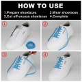 1 Pair No Tie Shoe laces Elastic Shoelaces Simple Quick Clip Flat Shoelace Kids And Adult Unisex Lazy laces