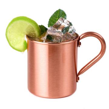 100% Pure Copper Moscow Mule Cup Cup 15oz for Cocktail Coffee Beer Milk Water Kitchen Bar Glasses 420ml