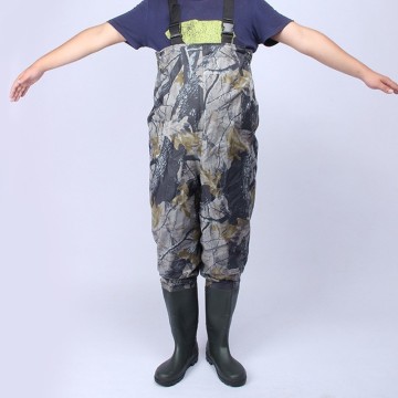 Outdoor Fishing Waders Waterproof Breathable Chest Waders Anti-wear Boots Camouflage Hunting Farming pants Fishing Jumpsuit W104