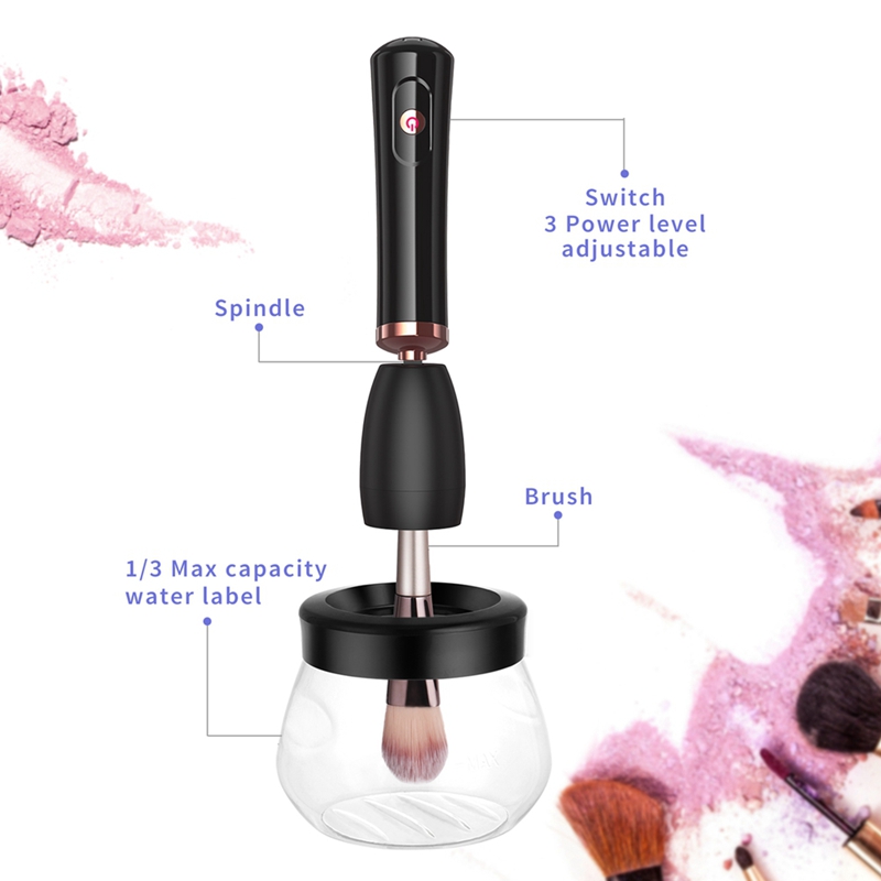 3Models Chargeable USB Electric Wash Makeup Brush Dryer Cleaner Make up Brushes Washing Cleanser Cleaning Machine Tool