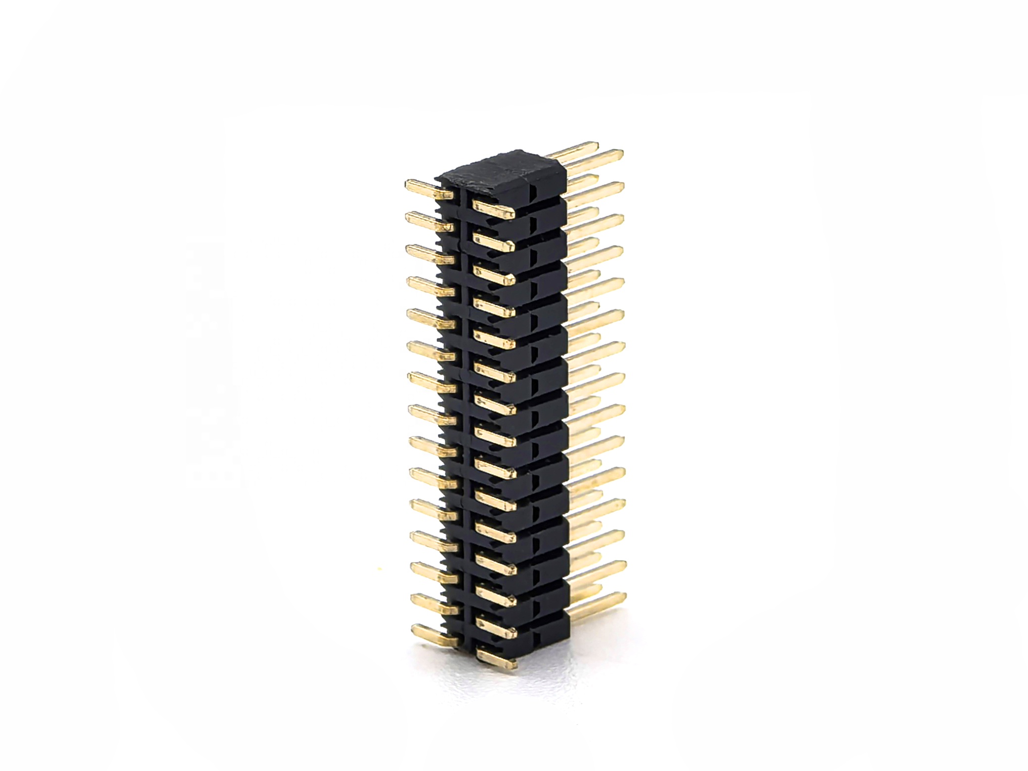 Dual Row SMT Pin Header Connector 1.27mm Pitch SQ0.4/0.46mm H2.5+2.5mm 2*15P