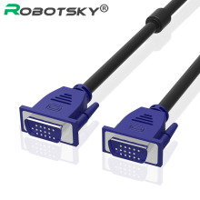 Robotsky VGA Cable 1.5m 4.6ft 3m 10ft VGA Male To VGA Male Cables 1080P VGA/SVGA Extension Cabo For Monitor Projector