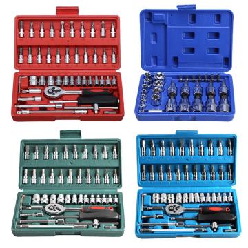 29PC Torx Star Socket Set & Bit Male Female E & T Sockets Mechanics Security Wrench Repair Tools Adapter Household Accessories