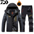 DAIWA Men Suit for Fishing Jacket Waterproof Windproof Warm Thick Pants Fishing Shirt Sports Fishing Suit Winter Fishing Wear