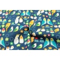 110x45cm Thick cotton fabric by Yard Flower Bird print Cloth DIY Handmade Sewing Bag Patchwork Material Accessories Home Textile