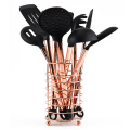 Cooking Tools Set Kitchen Utensils 10/11pcs Rose Gold Handle silicone kitchen accessories Non-stick Heat Resistant Kitchen Tools
