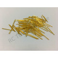 100/Pack R50-2C NEW Hardware Accessories Metal Spring Probe Length 17.5mm Gold Tool Electronic Test Probe tubes