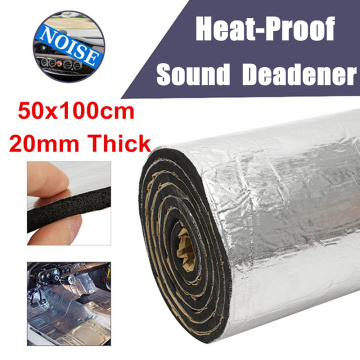 1pc 2cm Car Sound Insulation Foam Car Soundproof Foam Insulation Damping Mat 100*50cm High Quality Car Sound Insulation Mats