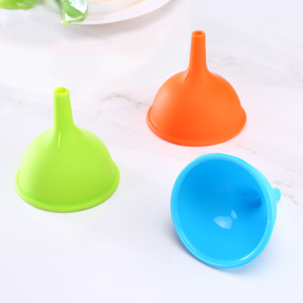 Portable Food grade Silicone Funnel Kitchen Home Wine Drain Oil Liquid Diversion Funnel Tools Learning laboratory supplies