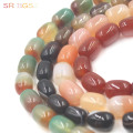 Free Shipping 10x14mm Natural Gems Stone Column Beads Jewelry Making DIY Agat Onyx Spacer Big 15"