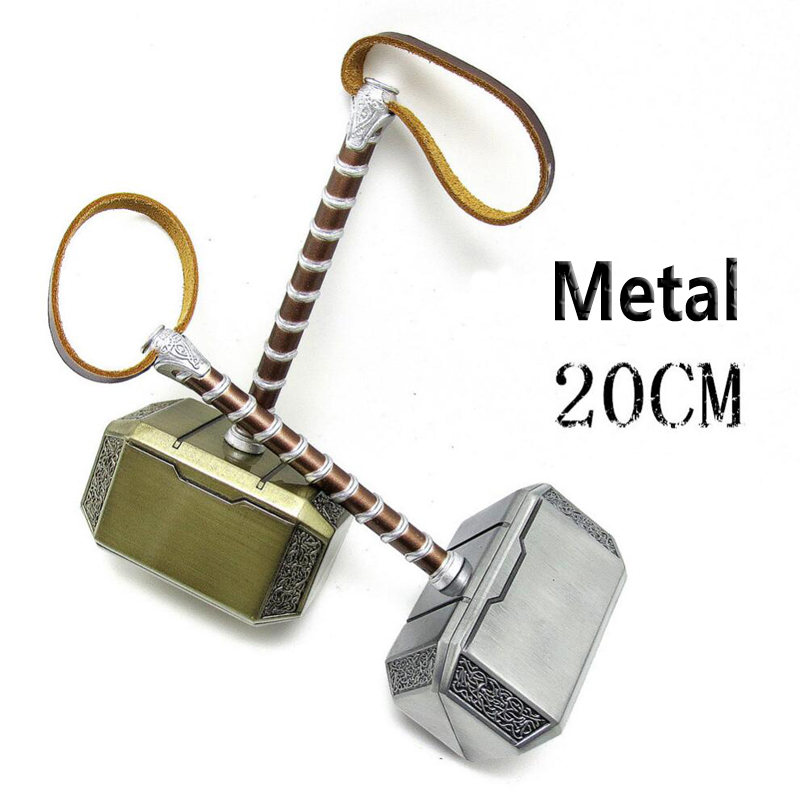 [New] 1: 1 Simulation 44cm/20cm PU/Metal The Thor hammer mjolnir model toy adult cosplay costume party model collection