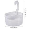 2L Dolphin Swan Neck Pet Cat Water Dispenser USB Charging Automatic Circulation Drinking Fountain with LED Light for Cats Dogs