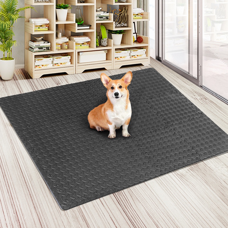 24Pcs Mats and Home Gym Floor Foam Floor Mats Exercise Mat Floor Matt for Floors Foam Flooring Tiles Black