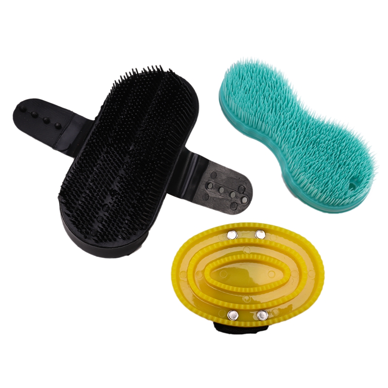 10-IN-1 Horse Grooming Tool Set Cleaning Kit Mane Tail Comb Massage Curry Brush Sweat Scraper Hoof Pick Curry Comb Scrubber