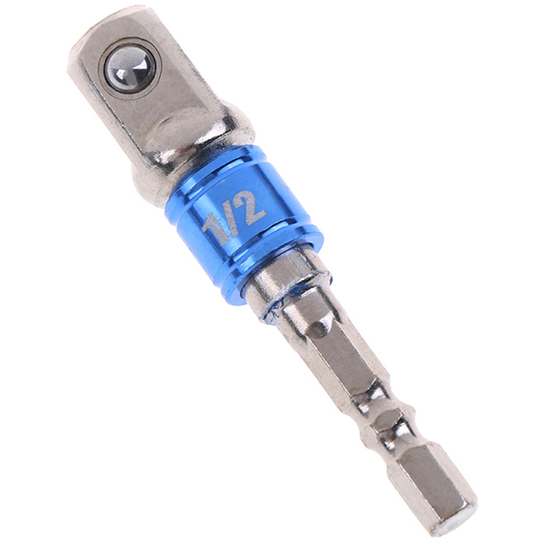 1/4" 3/8" 1/2" Socket Adapter Drive Hex Shank Converter Impact Set Extension Drill Bits Power Tool Accessories 3 Styles