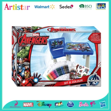 Kids Coloring Desk Colouring Attractive Table Paw Patrol