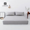 Lanlika Fitted Sheet Luxury 100% Silk 25 Momme Pillowcase Mattress Cover Elastic Band Bed Sheet Women Men Adult Rubber Sheet