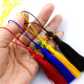 6pcs Color Chinese Knot Silk Tassels Fringe Pendant DIY Craft Material Curtain Jewelry Bookmark Decor Accessories Flecos Trim